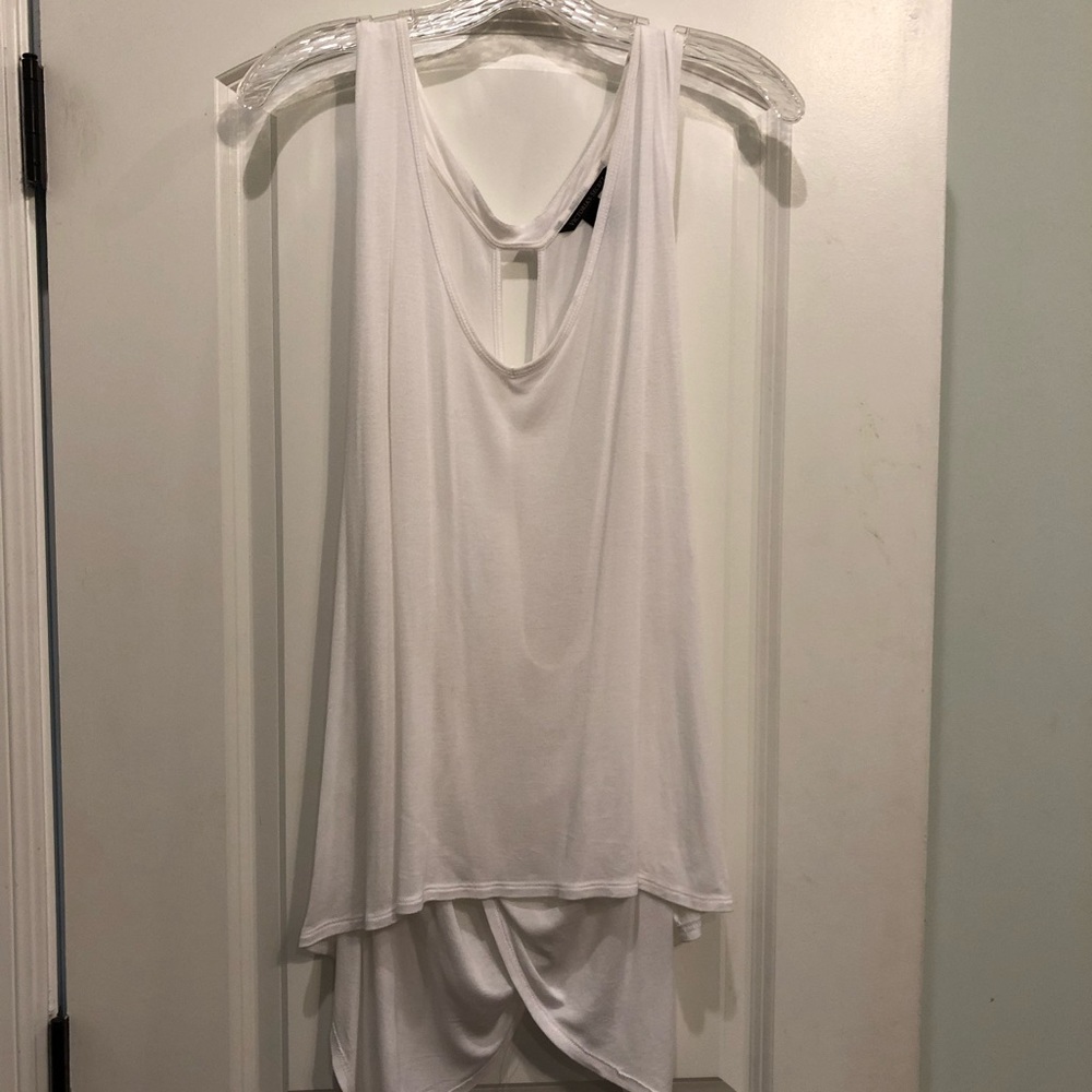 White sleeveless tank